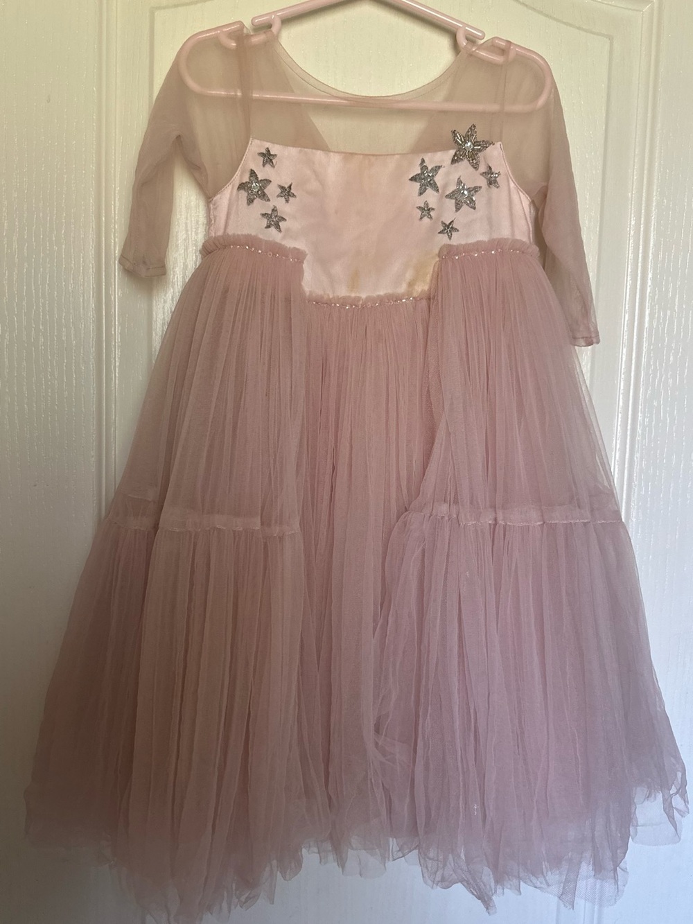 Luna Luna Pink Tulle Star Gown Dress 2T